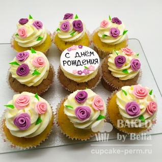 Фотографии капкейков Капкейки на день рождения с цветами